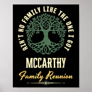 Family Reunion 2025 Matching Design - Mccarthy Poster