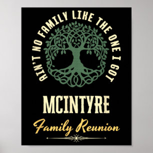 Family Reunion 2025 Matching Design - Mcintyre  Poster