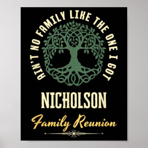 Family Reunion 2025 Matching Design - Nicholson  Poster