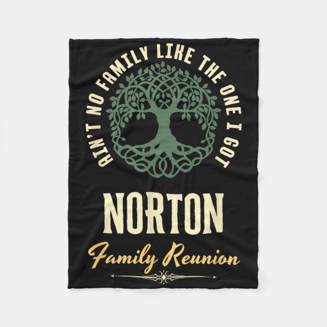 Family Reunion 2025 Matching Design - Norton  Fleece Blanket (Front)
