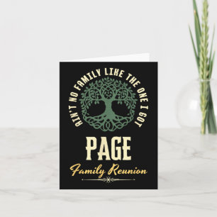 Family Reunion 2025 Matching Design - Page  Card