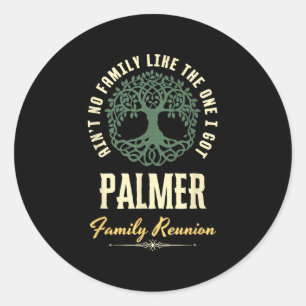Family Reunion 2025 Matching Design - Palmer  Classic Round Sticker