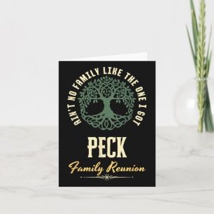 Family Reunion 2025 Matching Design - Peck  Card