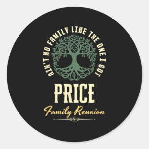 Family Reunion 2025 Matching Design - Price  Classic Round Sticker
