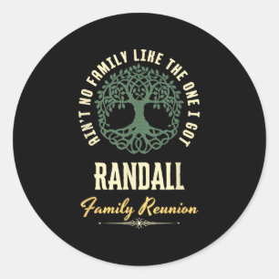 Family Reunion 2025 Matching Design - Randall Classic Round Sticker