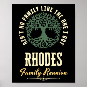 Family Reunion 2025 Matching Design - Rhodes  Poster