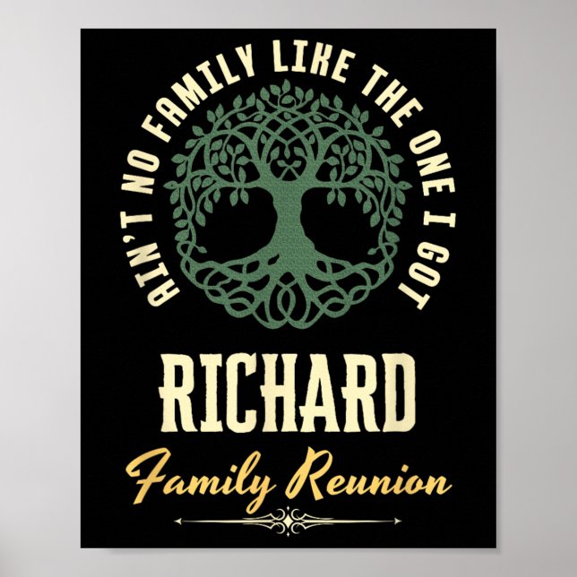 Family Reunion 2025 Matching Design - Richard  Poster (Front)