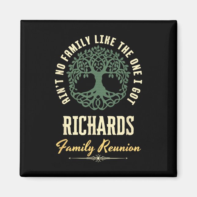 Family Reunion 2025 Matching Design - Richards  Magnet (Front)