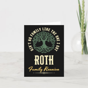 Family Reunion 2025 Matching Design - Roth  Card