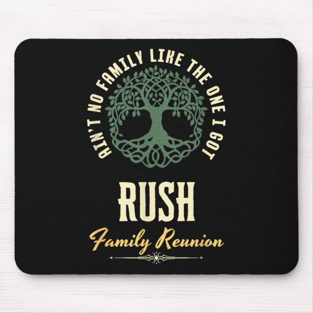 Family Reunion 2025 Matching Design - Rush  Mouse Mat (Front)