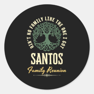 Family Reunion 2025 Matching Design - Santos Classic Round Sticker
