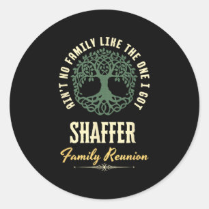 Family Reunion 2025 Matching Design - Shaffer Classic Round Sticker
