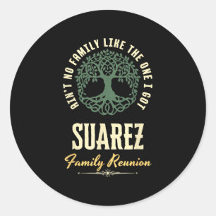 Family Reunion 2025 Matching Design - Suarez Classic Round Sticker
