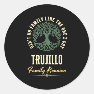 Family Reunion 2025 Matching Design - Trujillo Classic Round Sticker