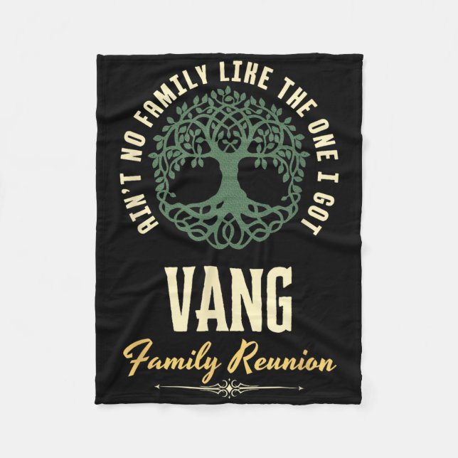 Family Reunion 2025 Matching Design - Vang  Fleece Blanket (Front)