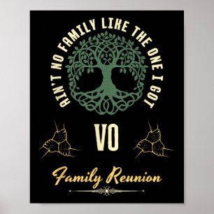 Family Reunion 2025 Matching Design - Vo  Poster