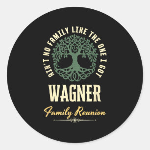 Family Reunion 2025 Matching Design - Wagner  Classic Round Sticker