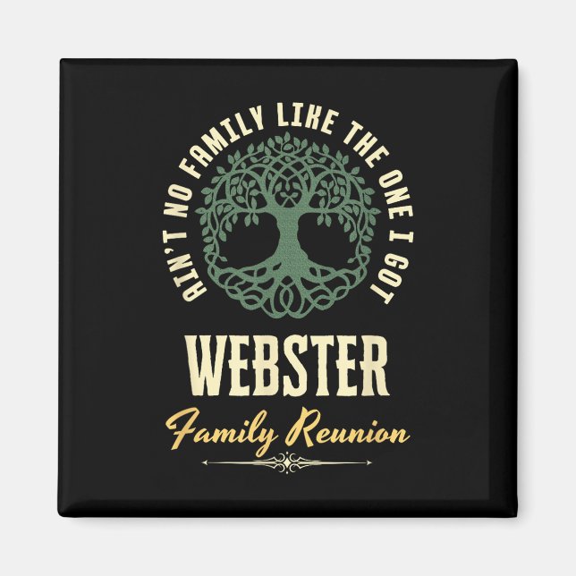 Family Reunion 2025 Matching Design - Webster  Magnet (Front)