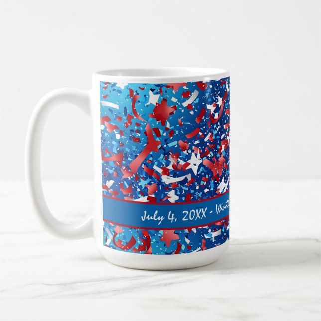 Family Reunion 4th of July Celebration Mug (Left)