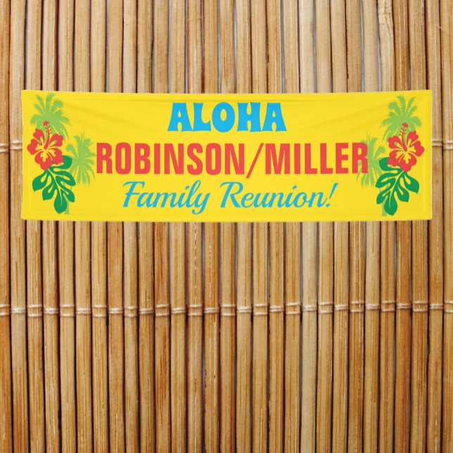 Family Reunion Aloha Luau Theme Banner (Creator Uploaded)