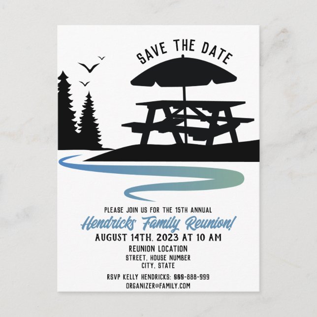 Family Reunion announcement Postcard (Front)