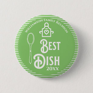 Family Reunion Award Best Potluck Dish 6 Cm Round Badge