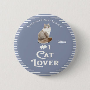 Family Reunion Award Cat 6 Cm Round Badge
