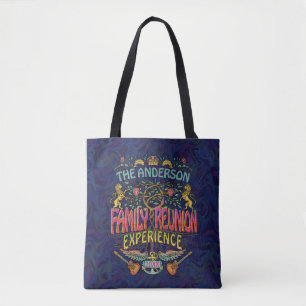 Family Reunion Band Retro 70s Concert Logo Custom Tote Bag