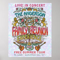 Family Reunion Band Welcome Name Retro 70s Concert