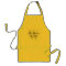 Family reunion BBQ apron with name monogram