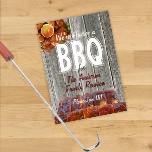 Family Reunion BBQ Party Invitation
