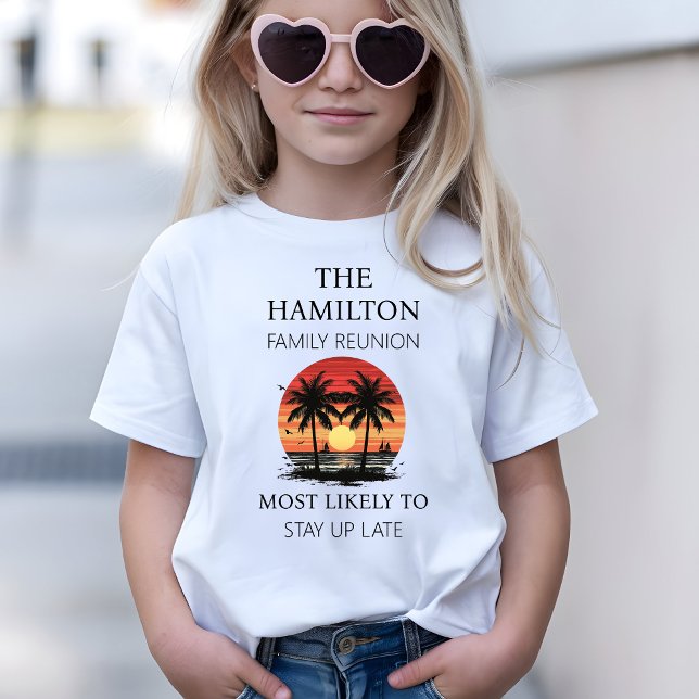 Family Reunion Beach Shirt (Kids Beach Family Reunion Shirt custom traits)