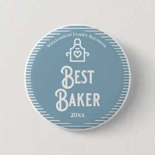 Family Reunion Best Baker Prize Award 6 Cm Round Badge