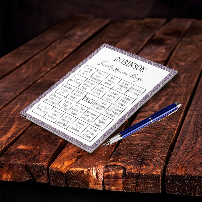 Family Reunion Bingo Game 3 Notepad (Creator Uploaded)