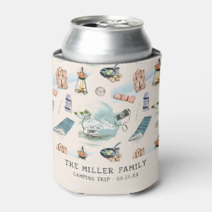 Family Reunion Camping Road Trip Personalised Can  Can Cooler