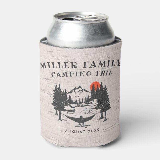 Family Reunion Camping Road Trip Personalised Can Cooler (Can Front)