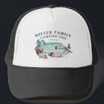 Family Reunion Camping Road Trip Personalised Trucker Hat<br><div class="desc">Featuring a vintage camp scene to add to the rustic charm. Change the Family Name and Date to make it your own custom design. This design will never go out of style. Perfect for family photos, reunion parties, road trips and more. Add your custom wording to this design by using...</div>