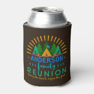 Family Reunion Camping Trip Funny   Add Name Can Cooler