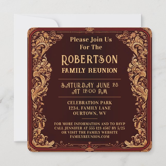Family Reunion Collection Invitation (Front)