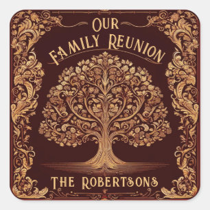 Family Reunion Collection Square Sticker