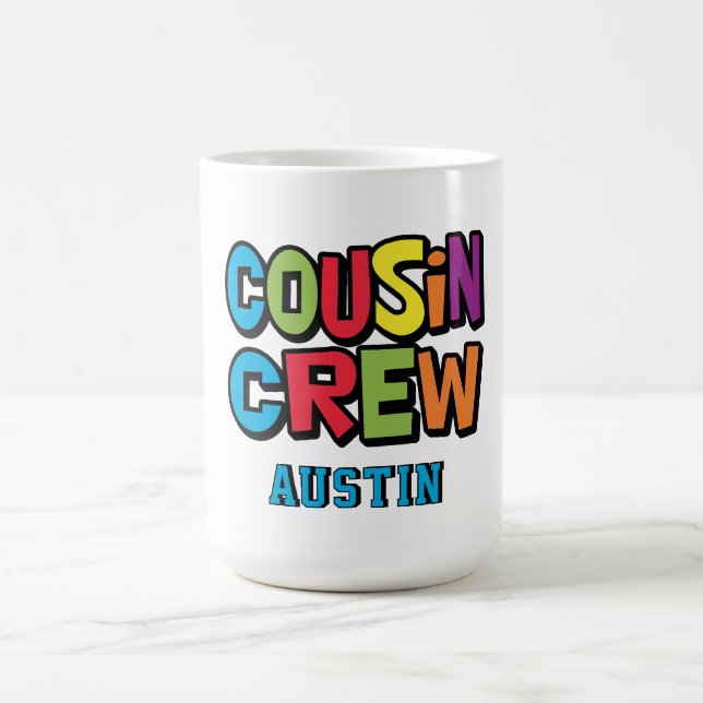 Family Reunion Colorful Cousin Crew  Coffee Mug (Center)