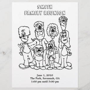 Family Reunion Colouring page souvenir