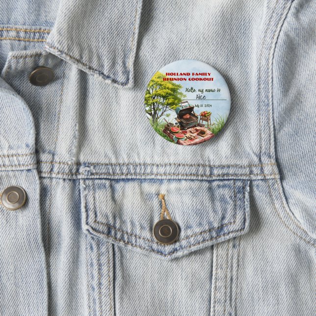 Family Reunion Cookout In the Park Button (In Situ)