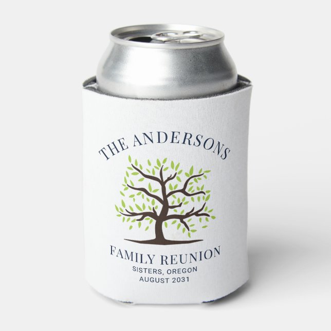 Family Reunion Cousins Get Together Custom Can Cooler (Can Front)