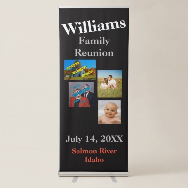 Family Reunion Create Your Own Retractable Banner (Front)