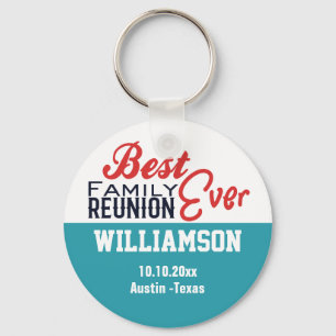 Family Reunion Cruise Keepsake Monogram Memento Key Ring