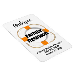 Family Reunion Cruise Ship Stateroom Door Marker Magnet