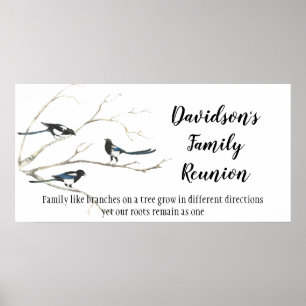 Family Reunion Custom Inspirational Tree Quote Poster