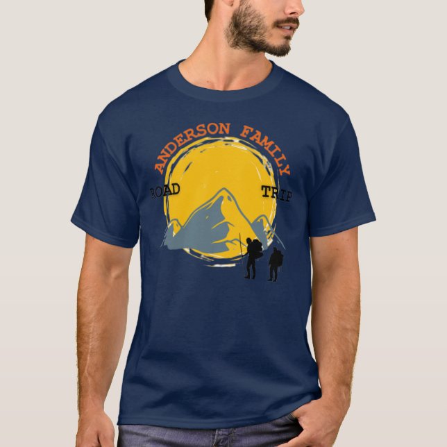 Family Reunion Custom Mountains Road Trip T T-Shirt (Front)