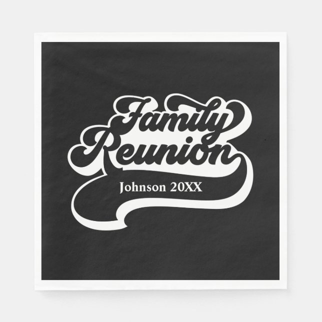 Family Reunion Custom Napkins (Front)